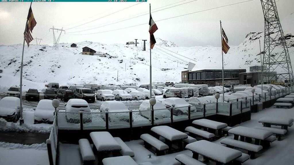 neve nevicata stelvio