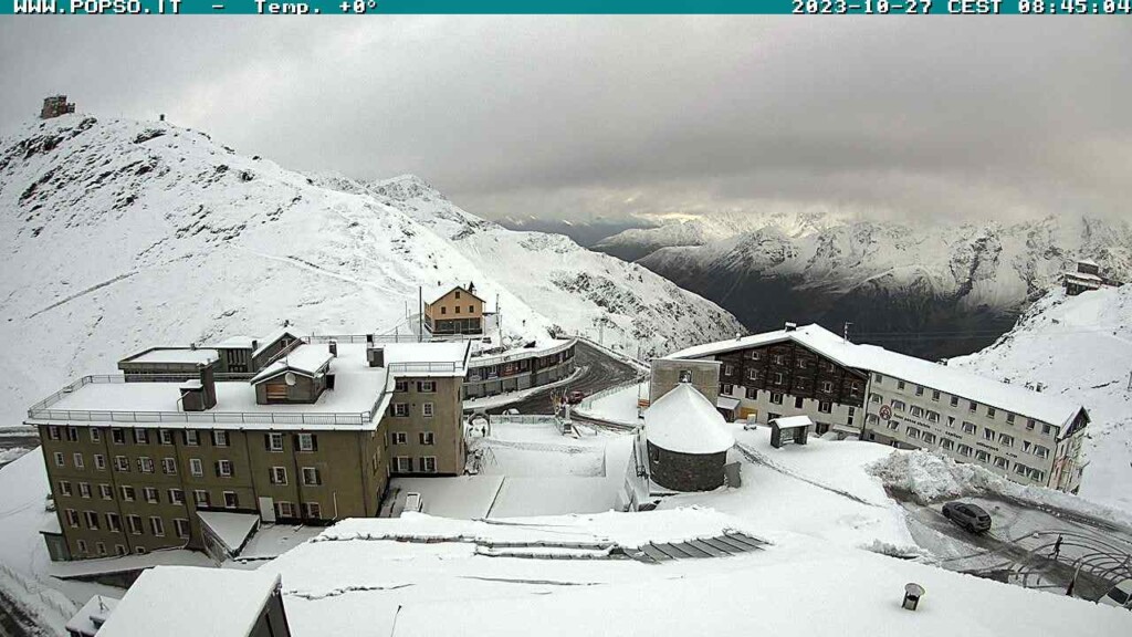 neve nevicata stelvio