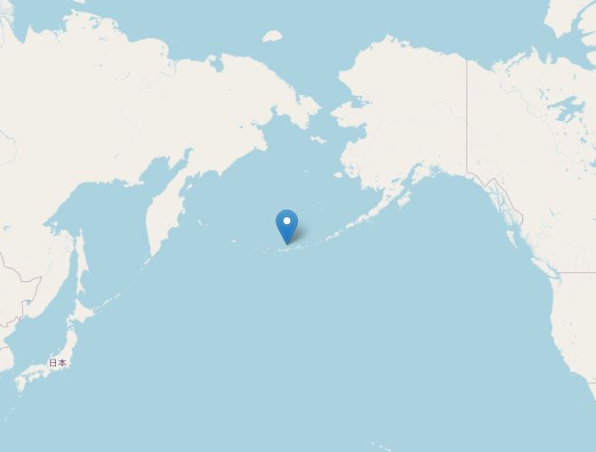 terremoto andreanof aleutine alaska usa