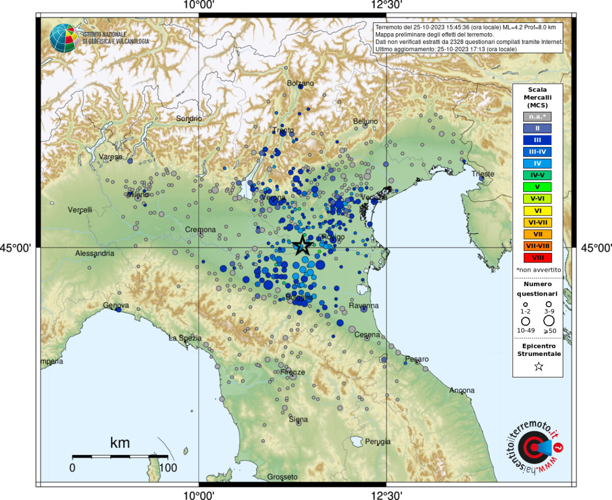 terremoto ceneselli veneto