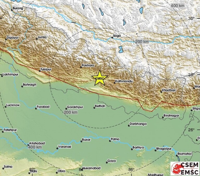 terremoto nepal india