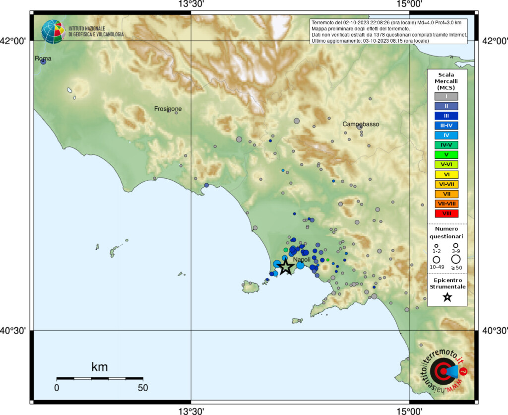 terremoto pozzuoli napoli campi flegrei