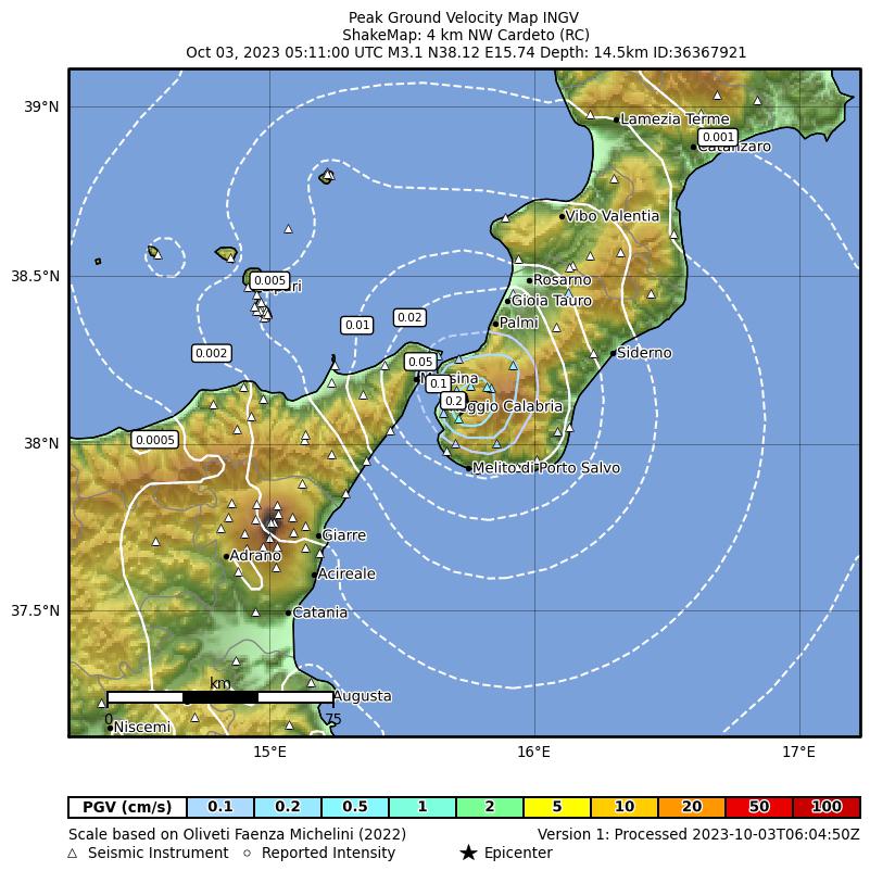 terremoto reggio calabria cardeto