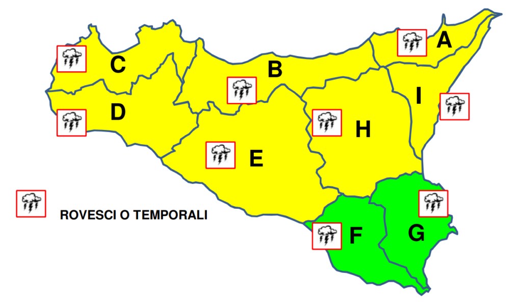 allerta meteo sicilia 12 novembre