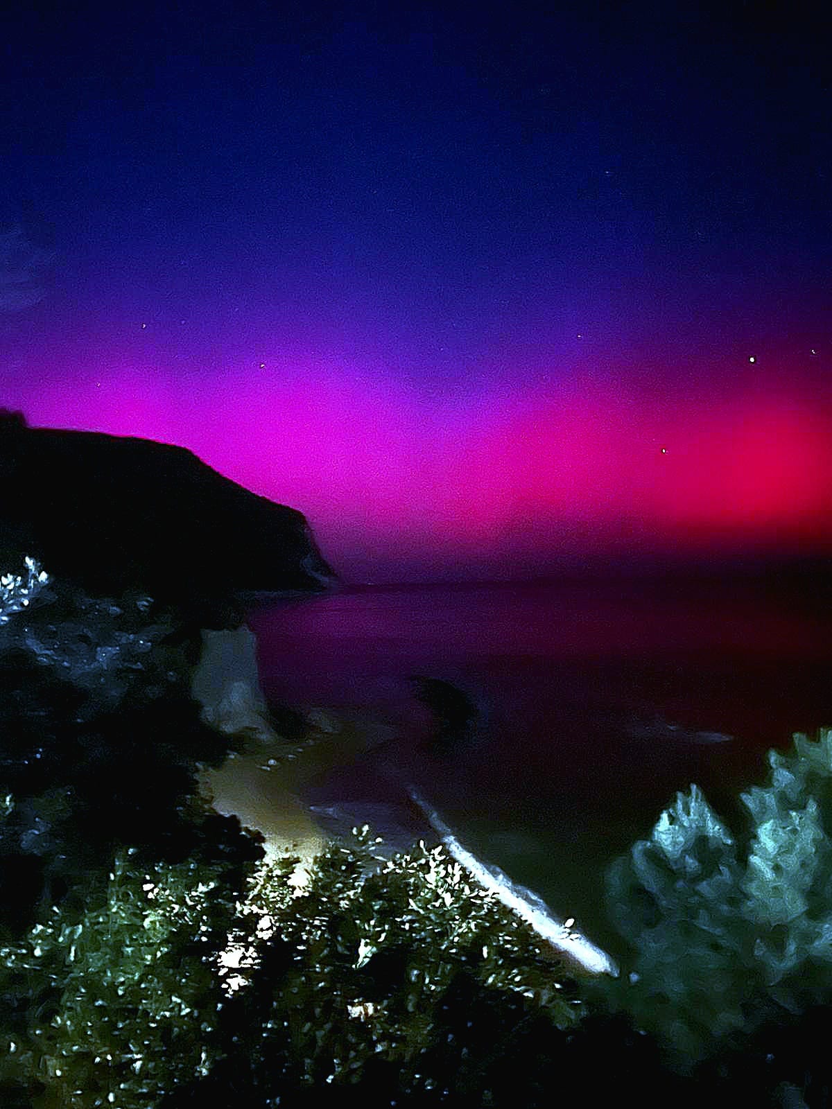 aurora boreale riviera conero