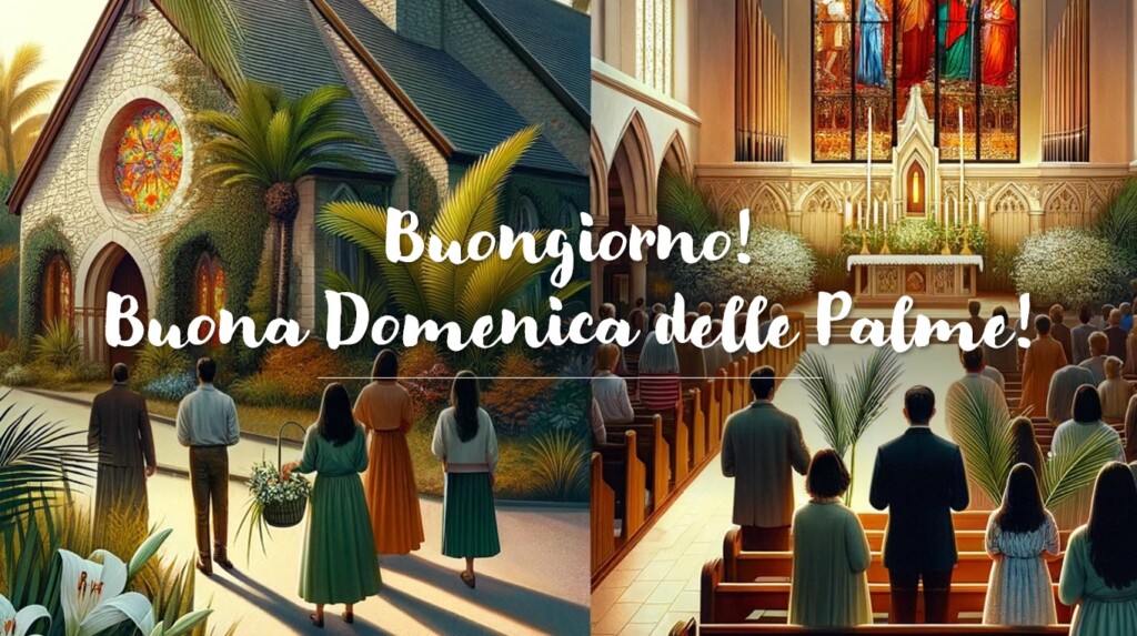 buongiorno buona domenica delle palme