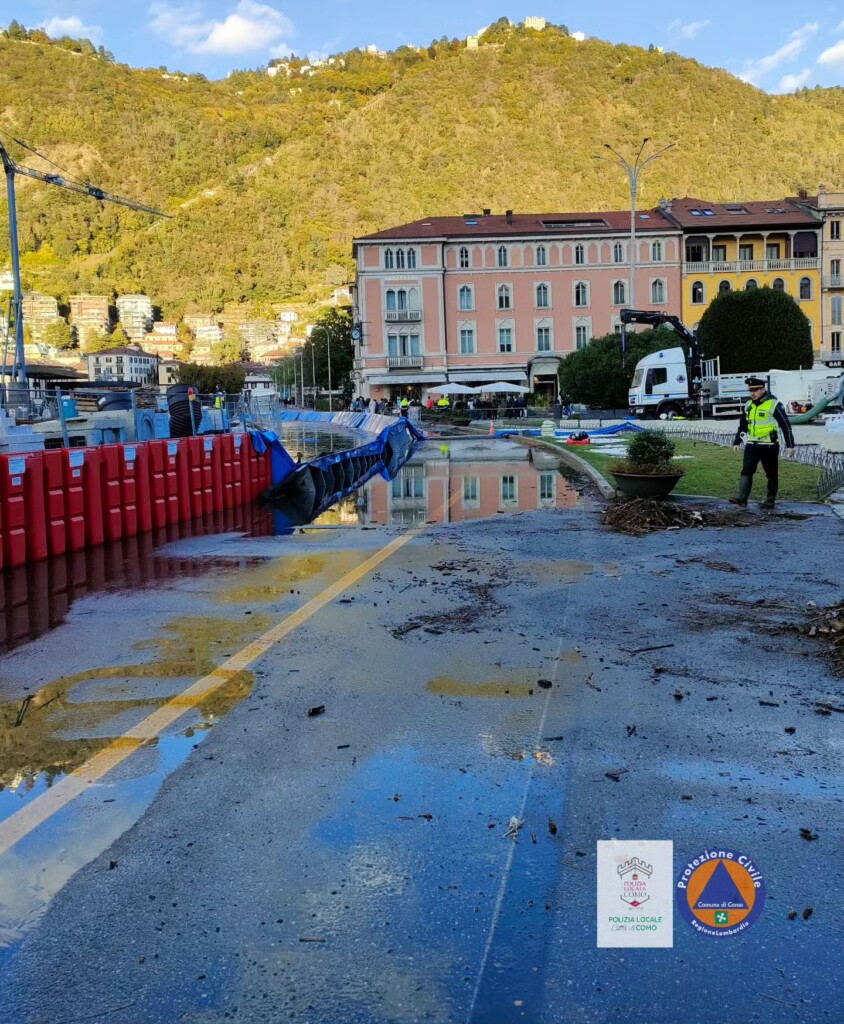 esondazione lago di como