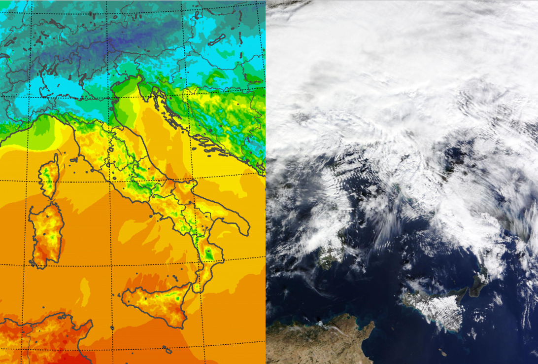 Meteo Italia spaccata in due 26 C a Torregrotta e 2 C a