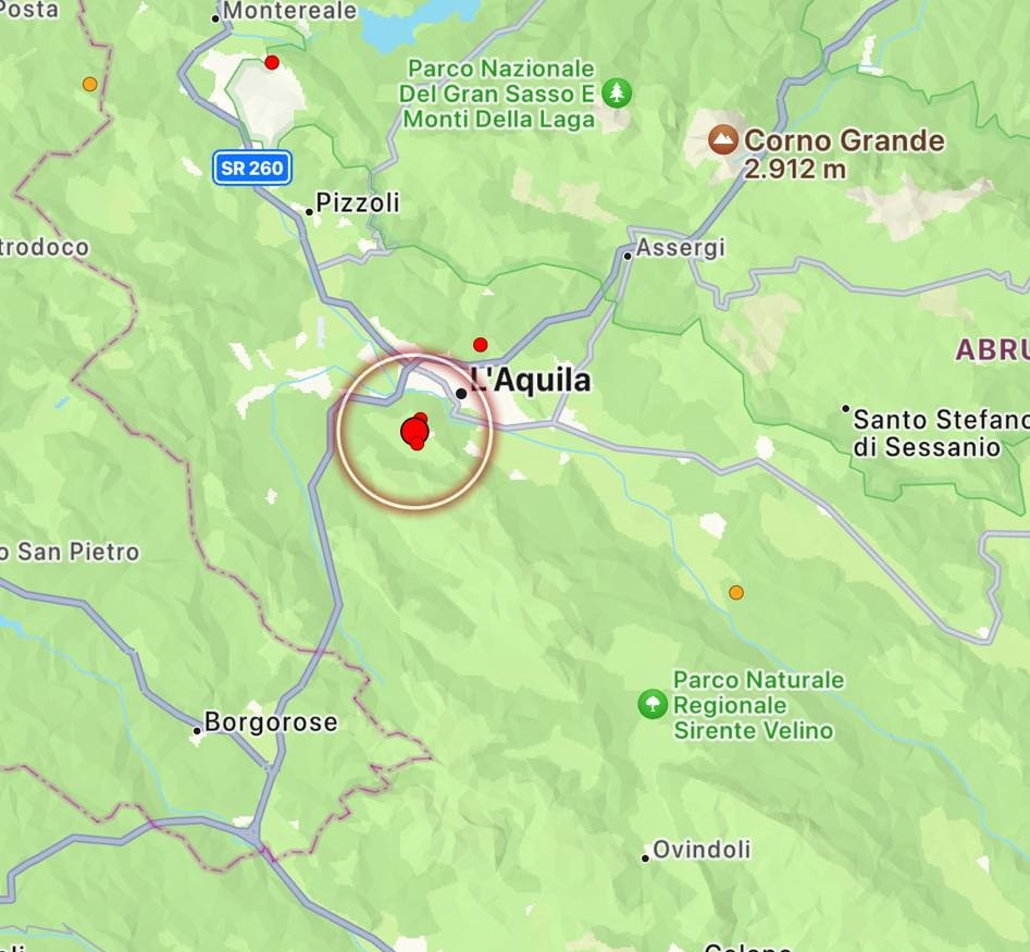 terremoto l'aquila 22 novembre 2023