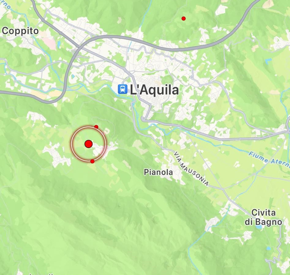 terremoto l'aquila 22 novembre 2023