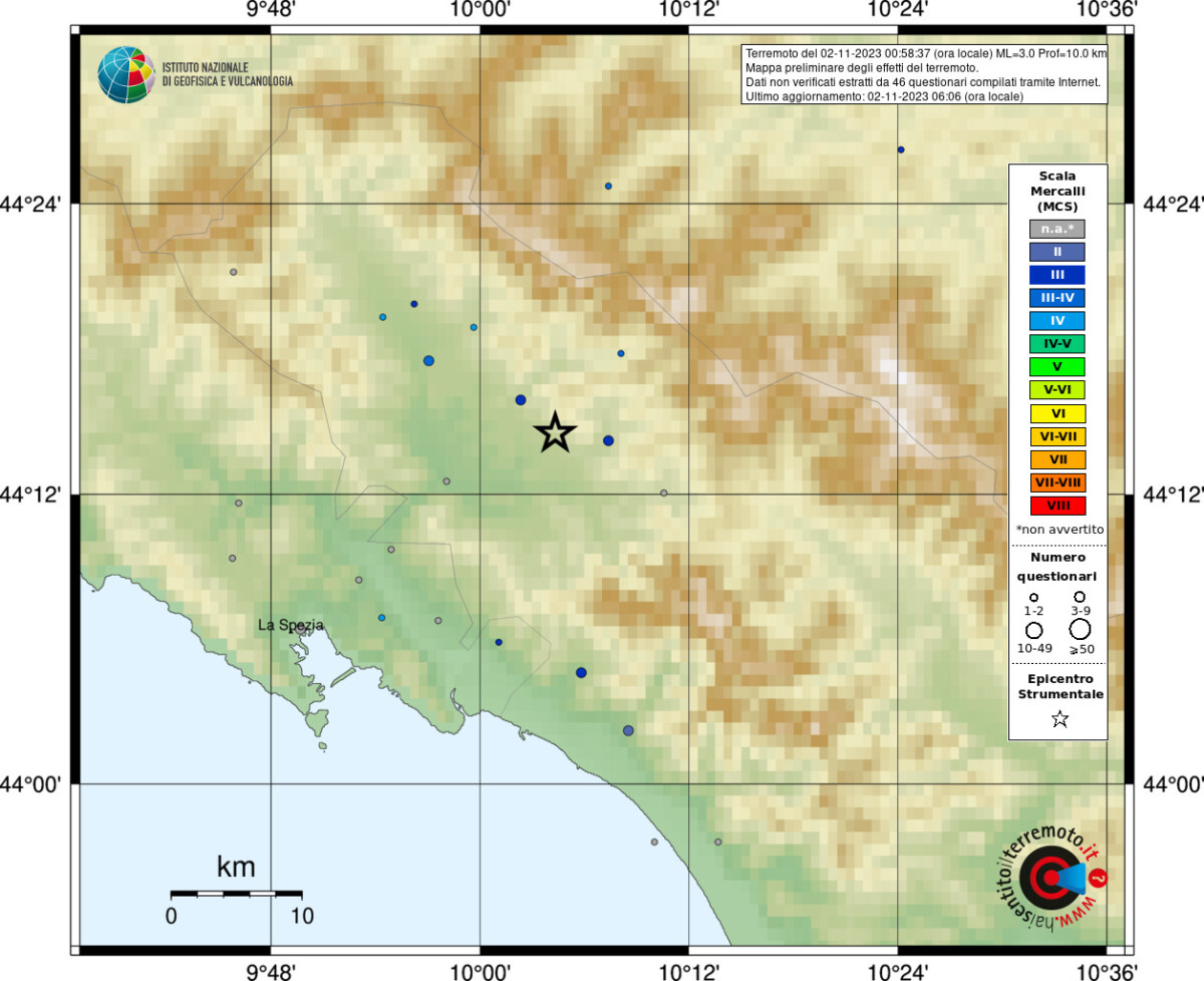 terremoto licciana nardi massa carrara