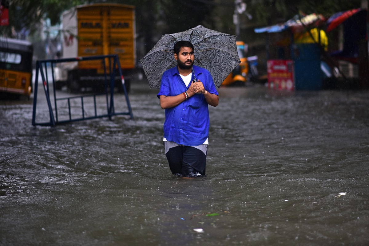 Michaung ciclone India Chennai