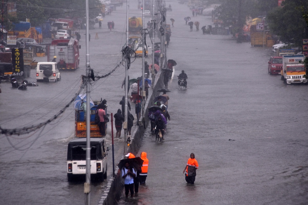 Michaung ciclone India Chennai