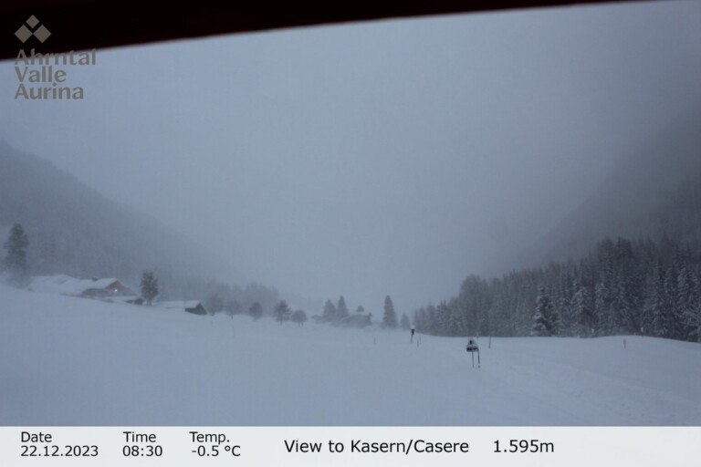 neve alto adige casere valle aurina