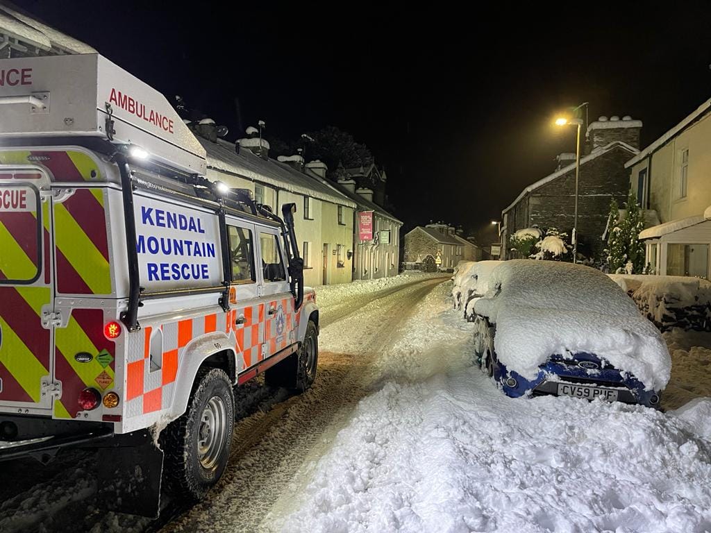 neve cumbria inghilterra