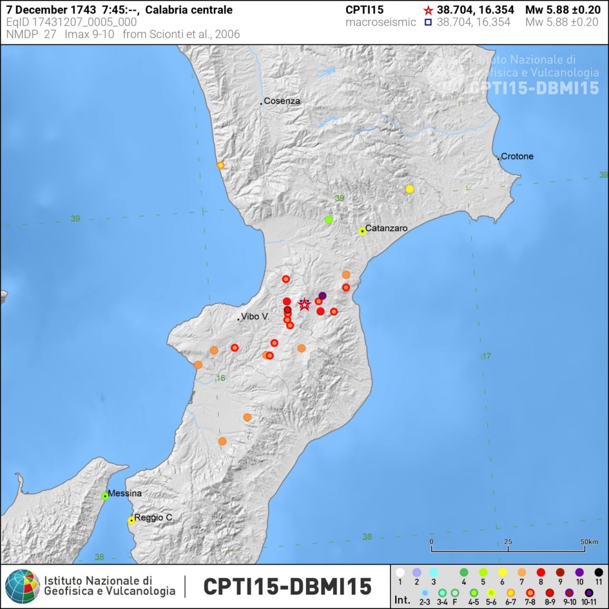 terremoto calabria 7 dicembre 1743