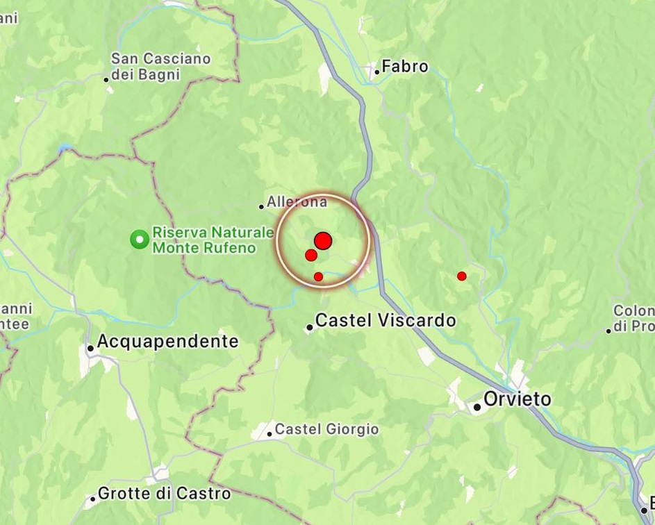 terremoto allerona umbria