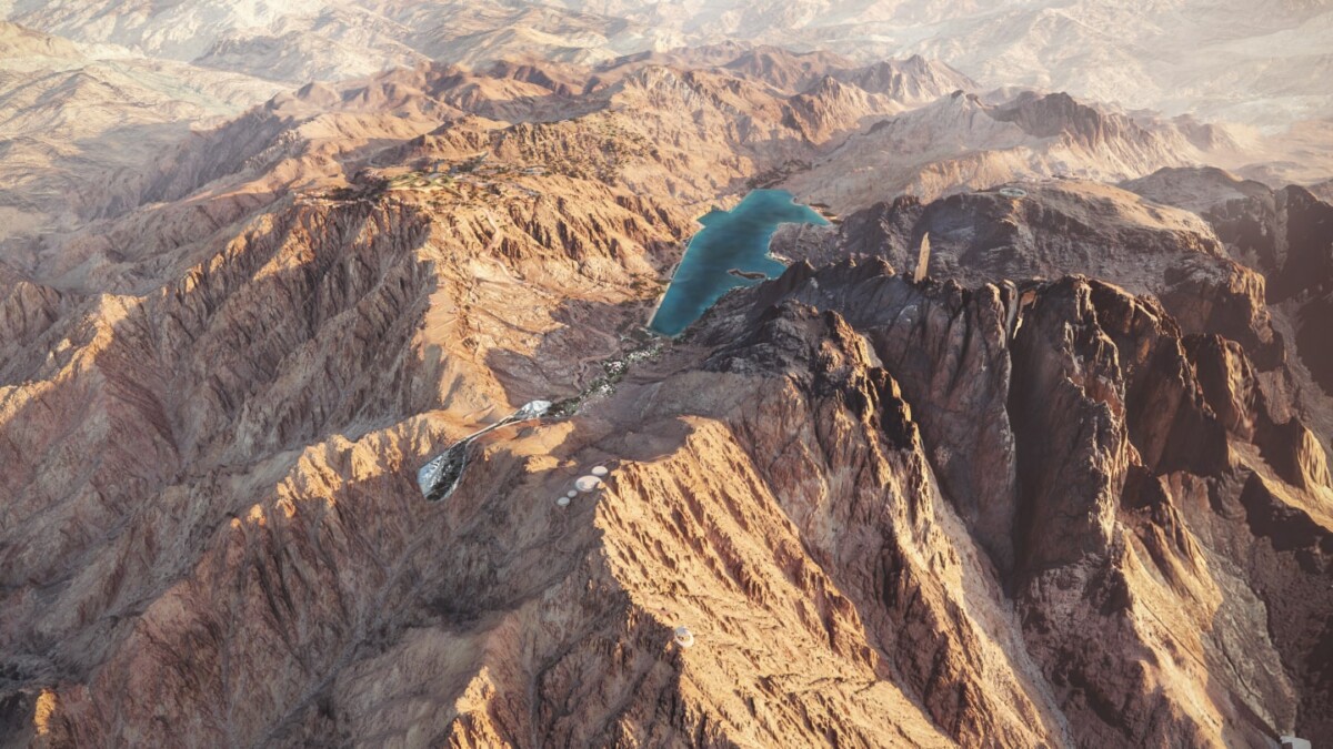 lago acqua dolce Trojena arabia saudita