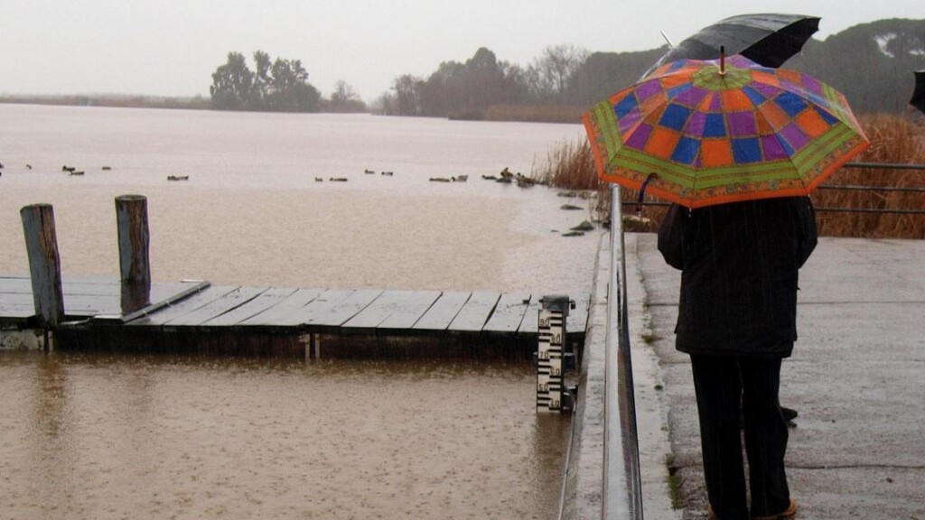 lago di Massaciuccoli maltempo