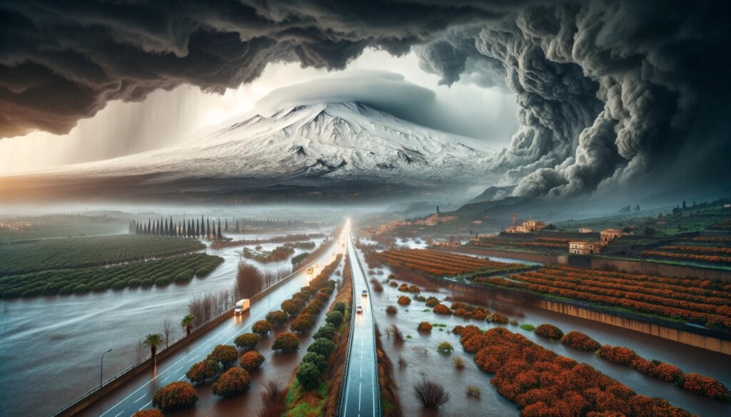 maltempo sicilia neve etna