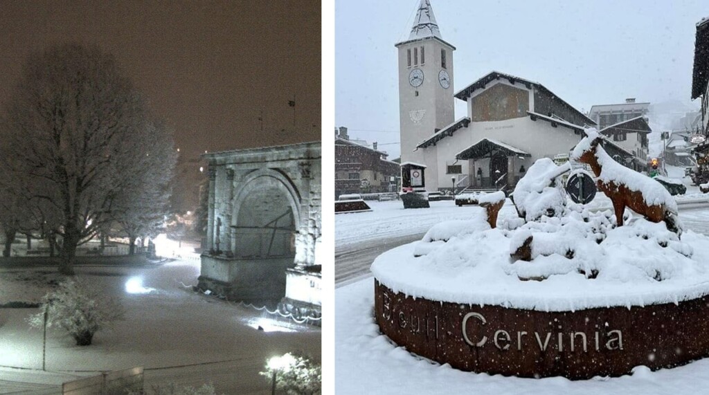 neve valle d'aosta cervinia