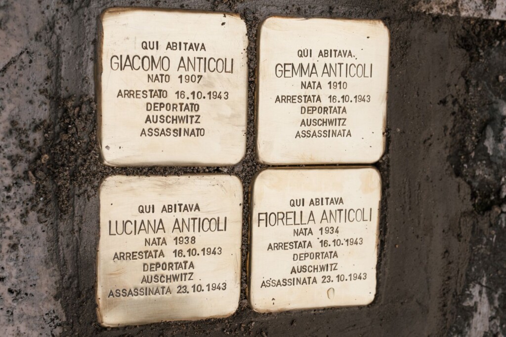 pietre inciampo famiglia Anticoli cnr