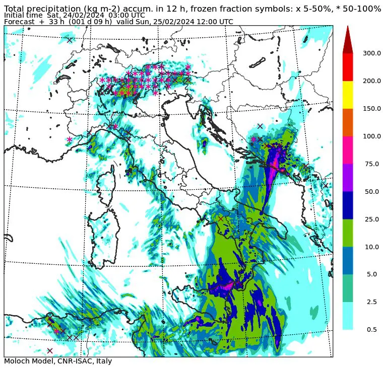 allerta meteo piogge domenica mattina