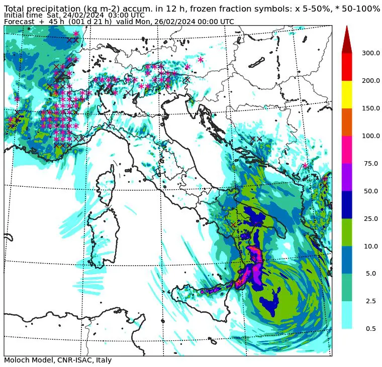 allerta meteo piogge domenica sera