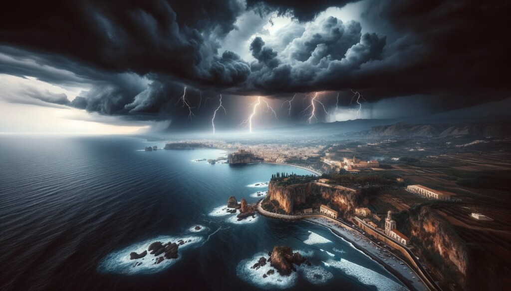 allerta meteo temporale costa mare sicilia