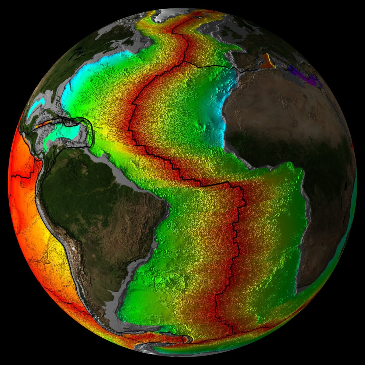 crosta oceano atlantico