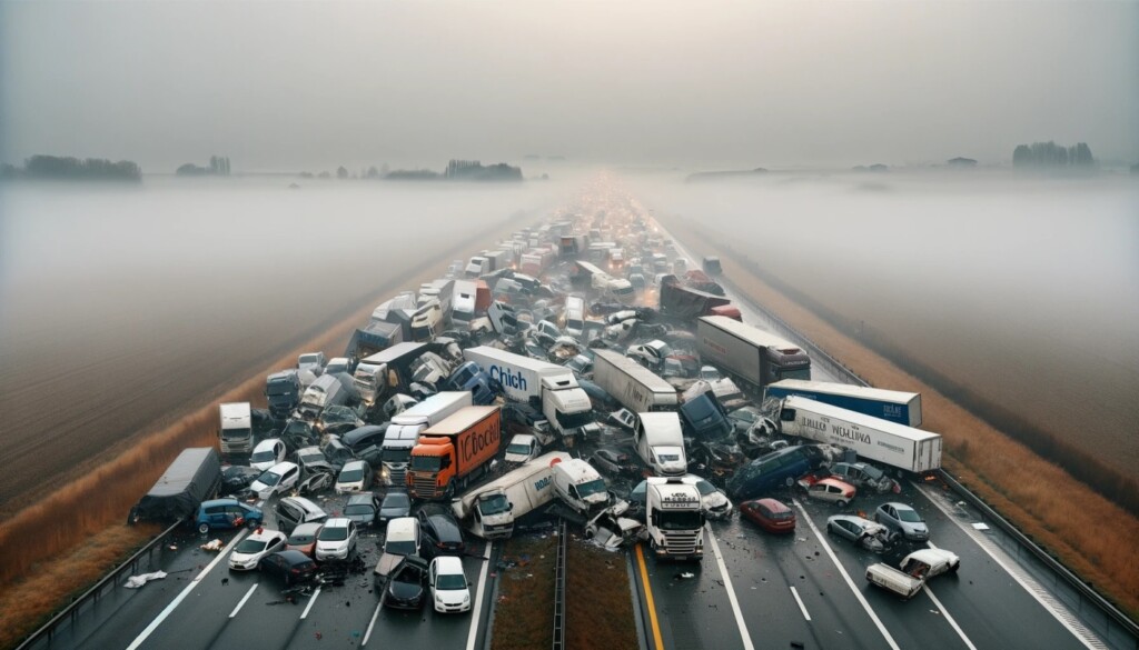 incidente tamponamento nebbia