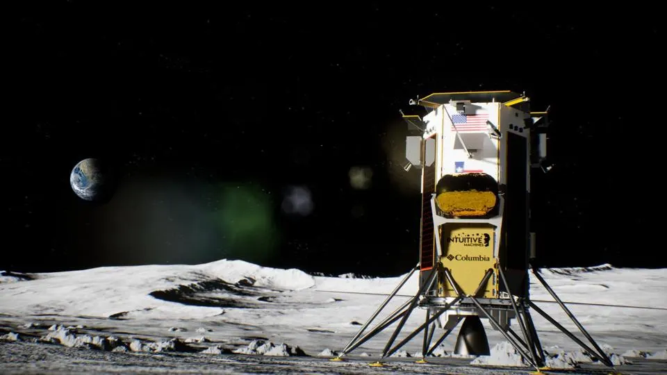 lander luna intuitive machines nasa allunaggio sbarco luna