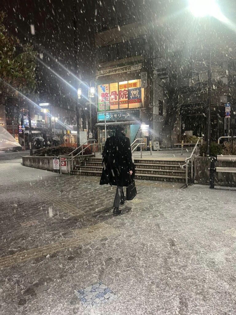 neve giappone tokyo