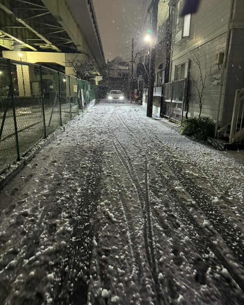 neve giappone tokyo