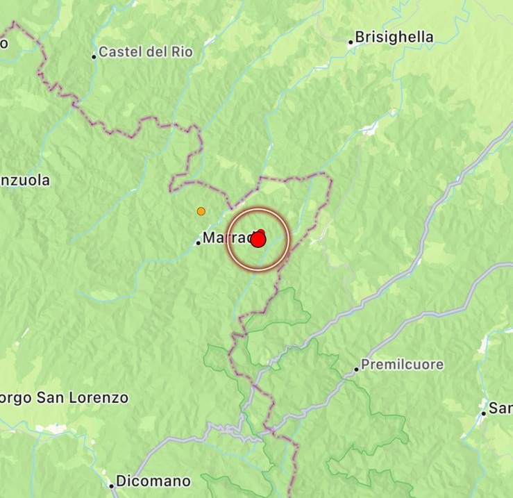 terremoto marradi toscana