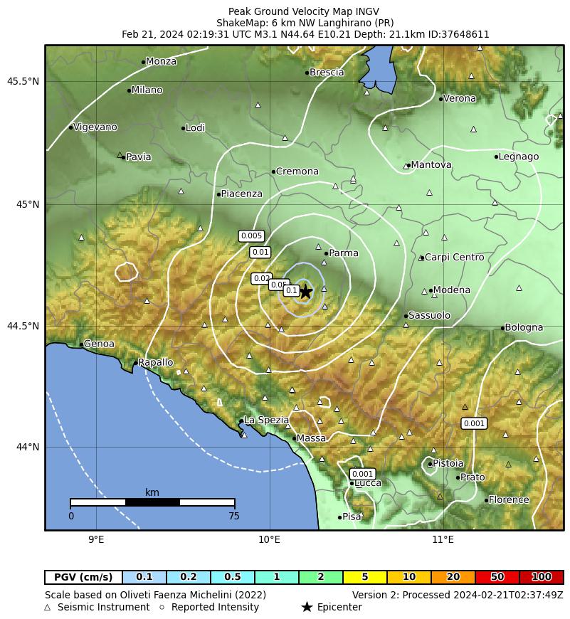 terremoto parma langhirano