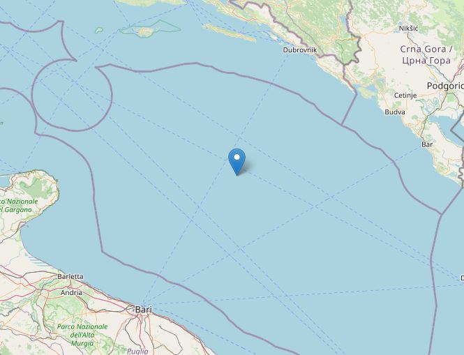terremoto puglia oggi adriatico