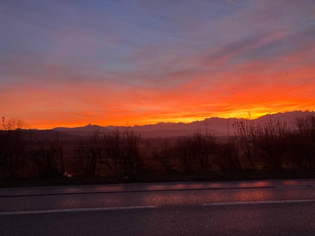 tramonto piemonte