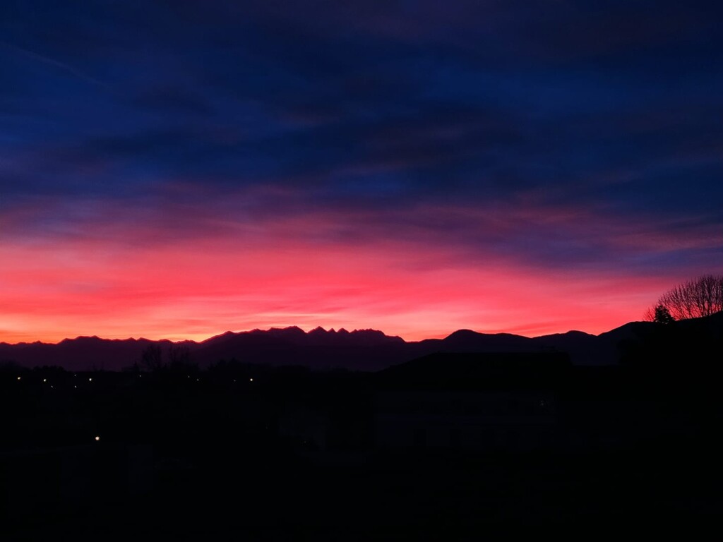 tramonto piemonte