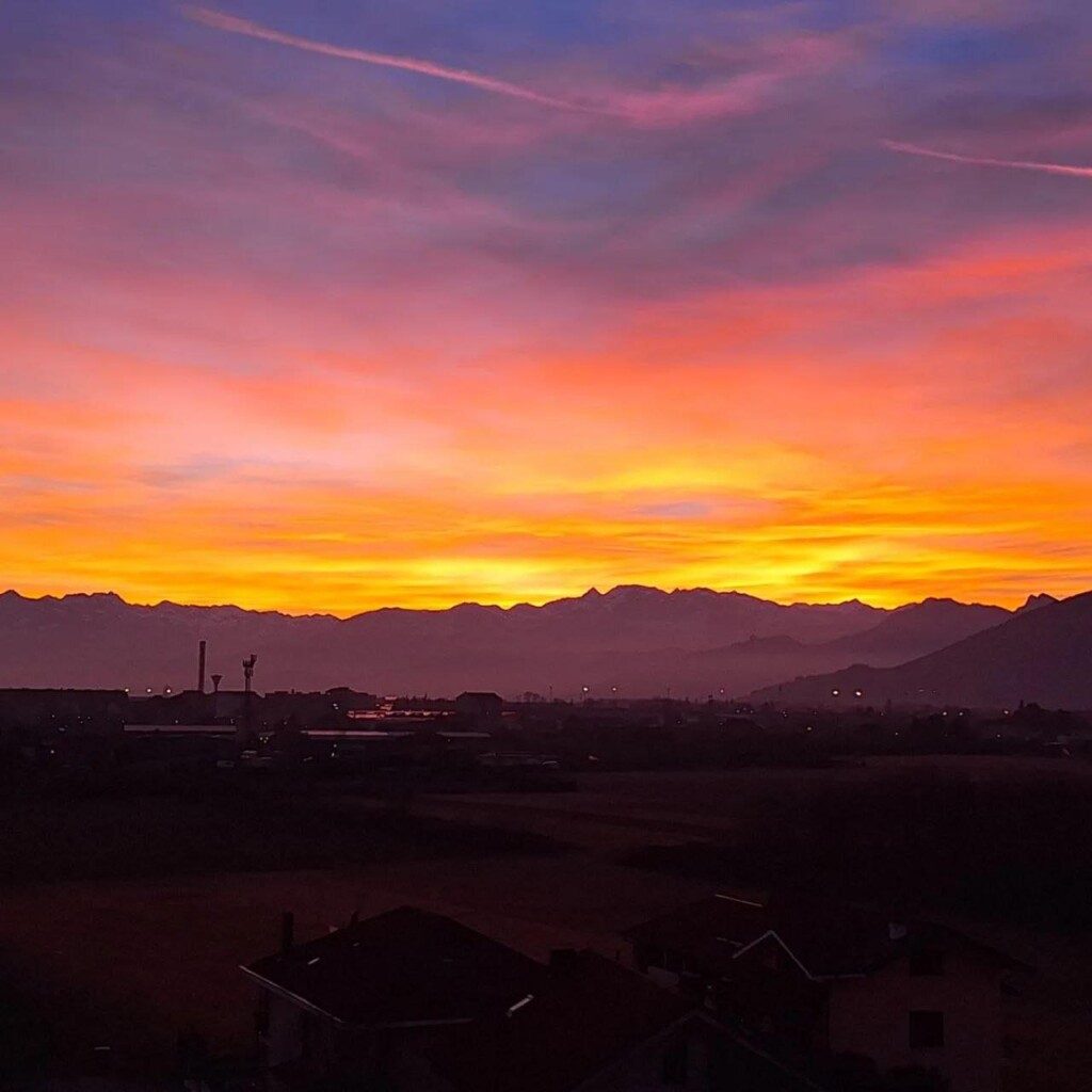 tramonto piemonte