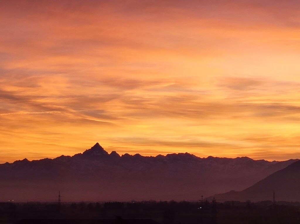 tramonto piemonte