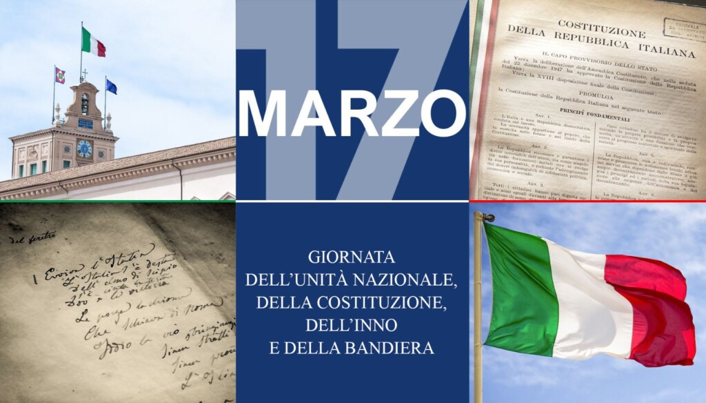 17 marzo Giornata dell'Unità Nazionale, della Costituzione, dell'Inno e della Bandiera