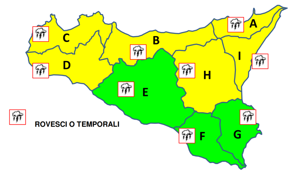 allerta meteo sicilia 12 marzo