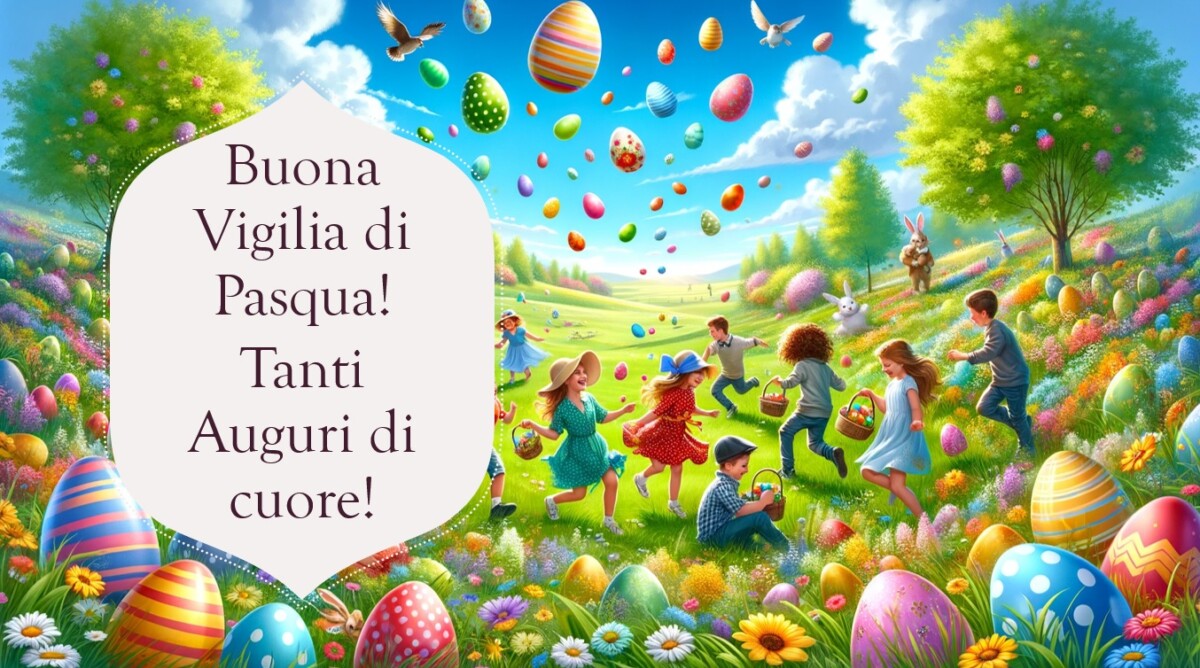 auguri di buona vigilia di pasqua immagini nuove frasi originali 2024