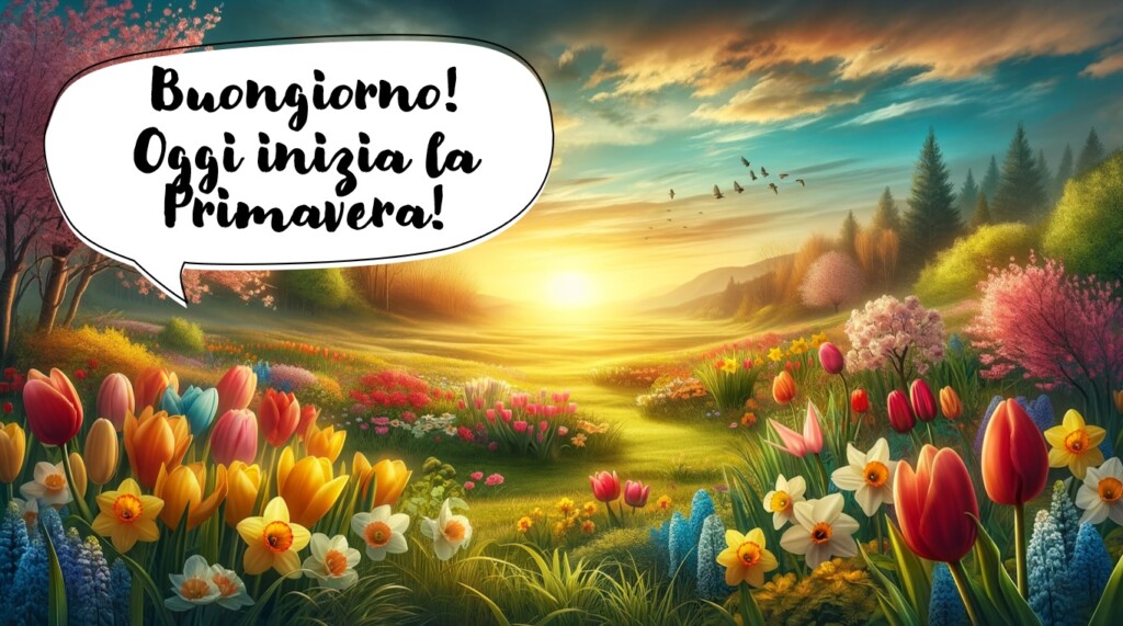 buongiorno primavera equinozio buon giorno primaverile