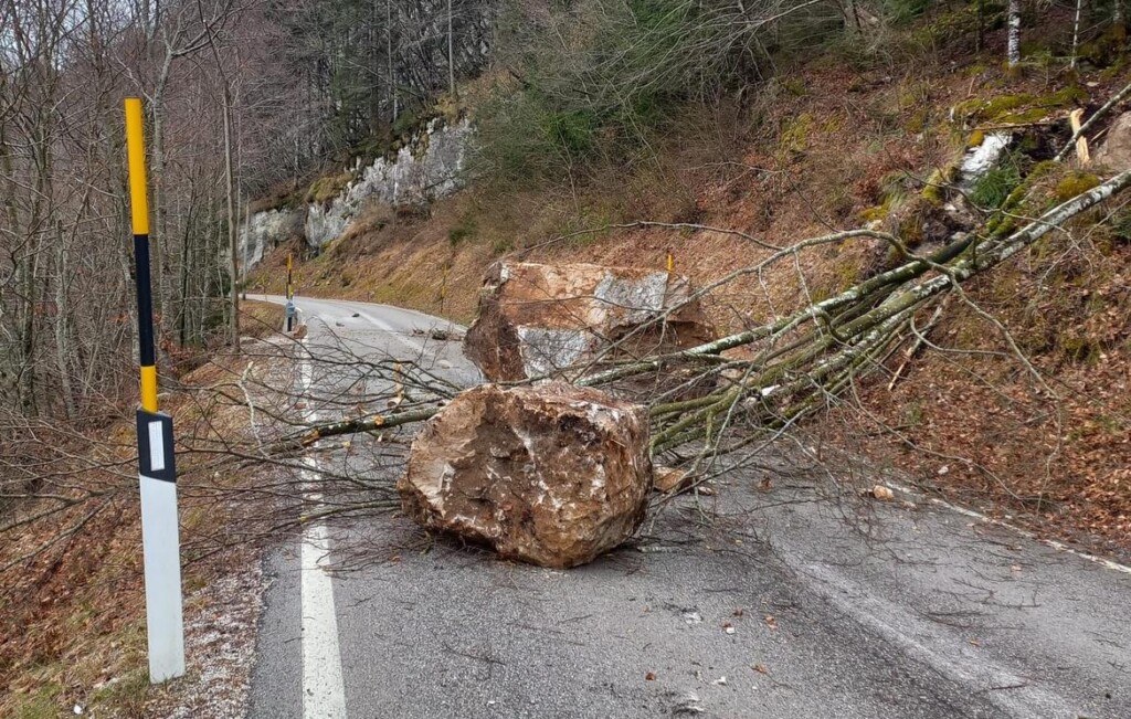 frana provinciale 212 della Roa trentino