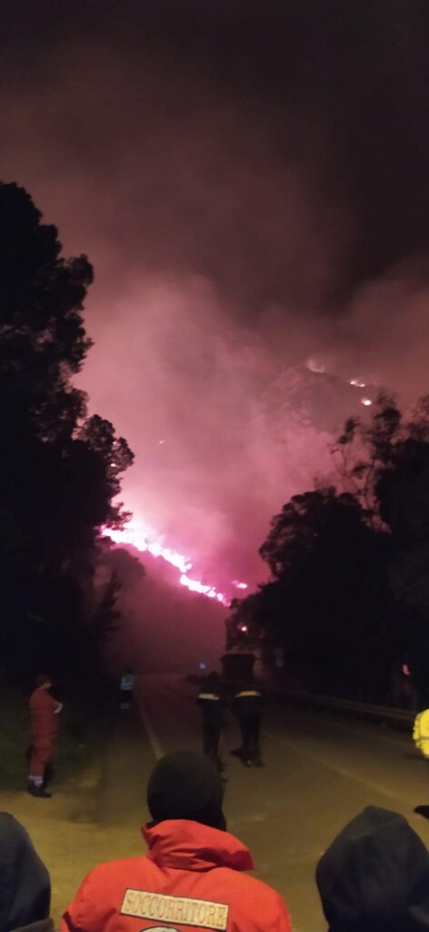 incendio Castellammare del Golfo