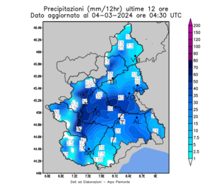 maltempo piemonte oggi (