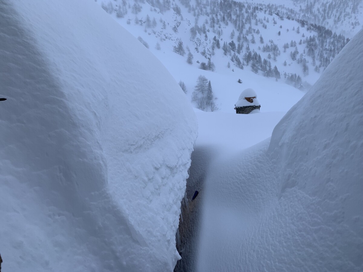 neve rifugio selleries piemonte