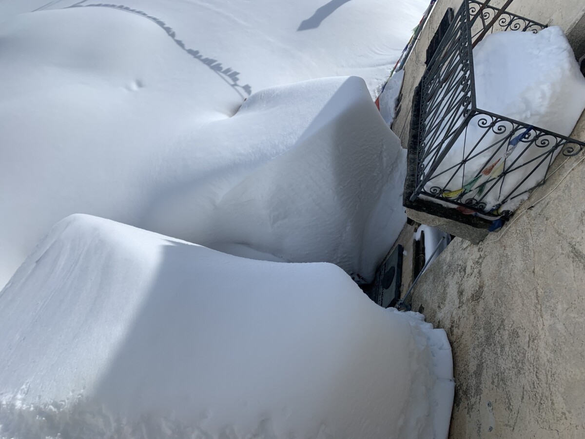 neve rifugio selleries piemonte